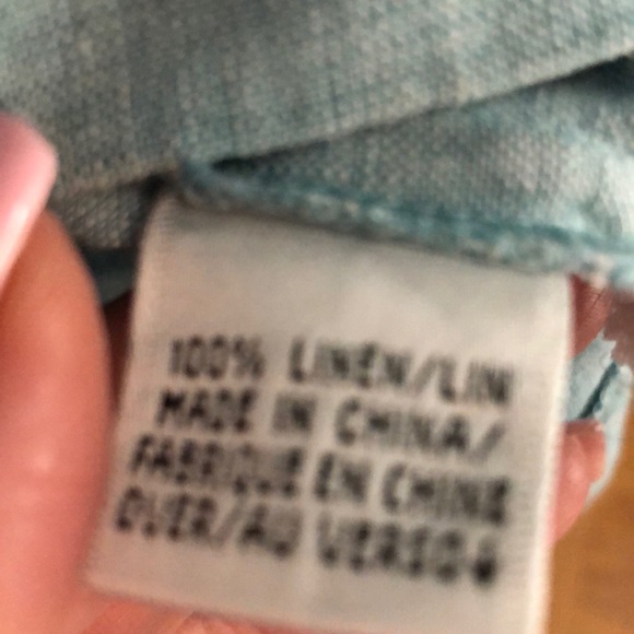 dbLIFE linen eyelet button down shirt - Picture 13 of 16